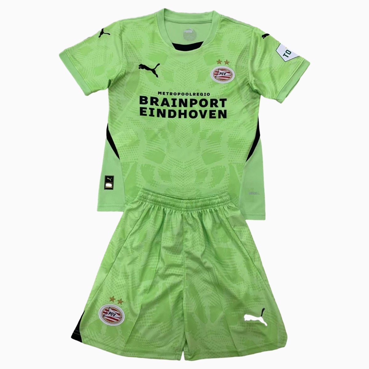 PSV Eindhoven 24-25 Light Green Goalkeeper Men's Adult Jersey Set - Fans Version - ManixJersey