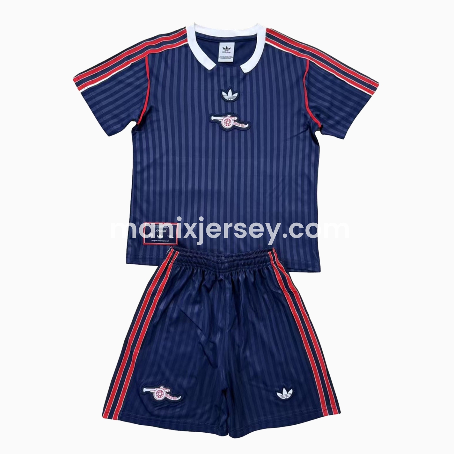 Arsenal 24-25 Blue Terrace Icon Retro Style Men's Adult Jersey Set - Fans Version - ManixJersey