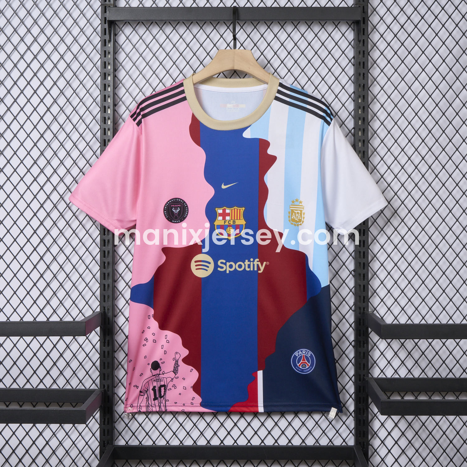 Messi Career Commemorative Jersey - Fans Version - B.A.R.S.A Argentina Paris Saint-Germain PSG INT M.A.M - ManixJersey