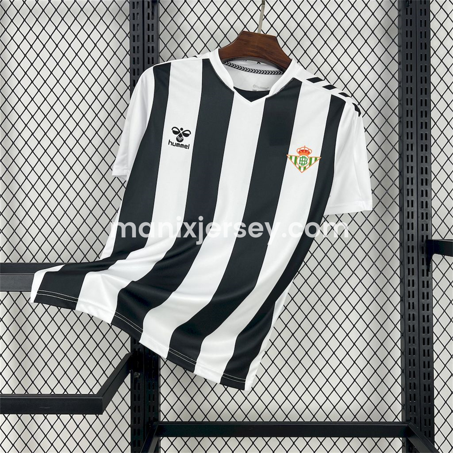 Real Betis 25-26 Black and White Stripes Special Edition Jersey - Fans Version - ManixJersey