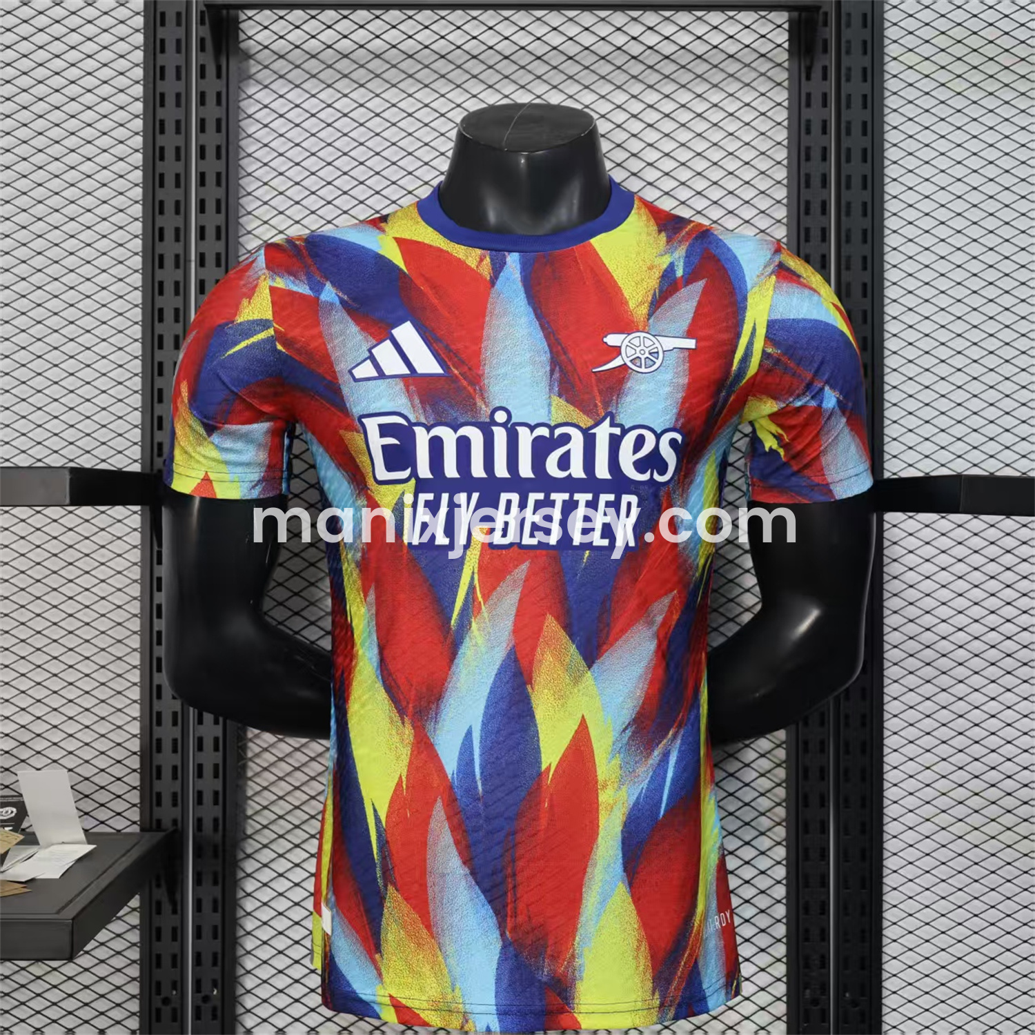 Arsenal 25-26 Colorful Flame Graffiti Pre-match Training Jersey - Player Version - ManixJersey