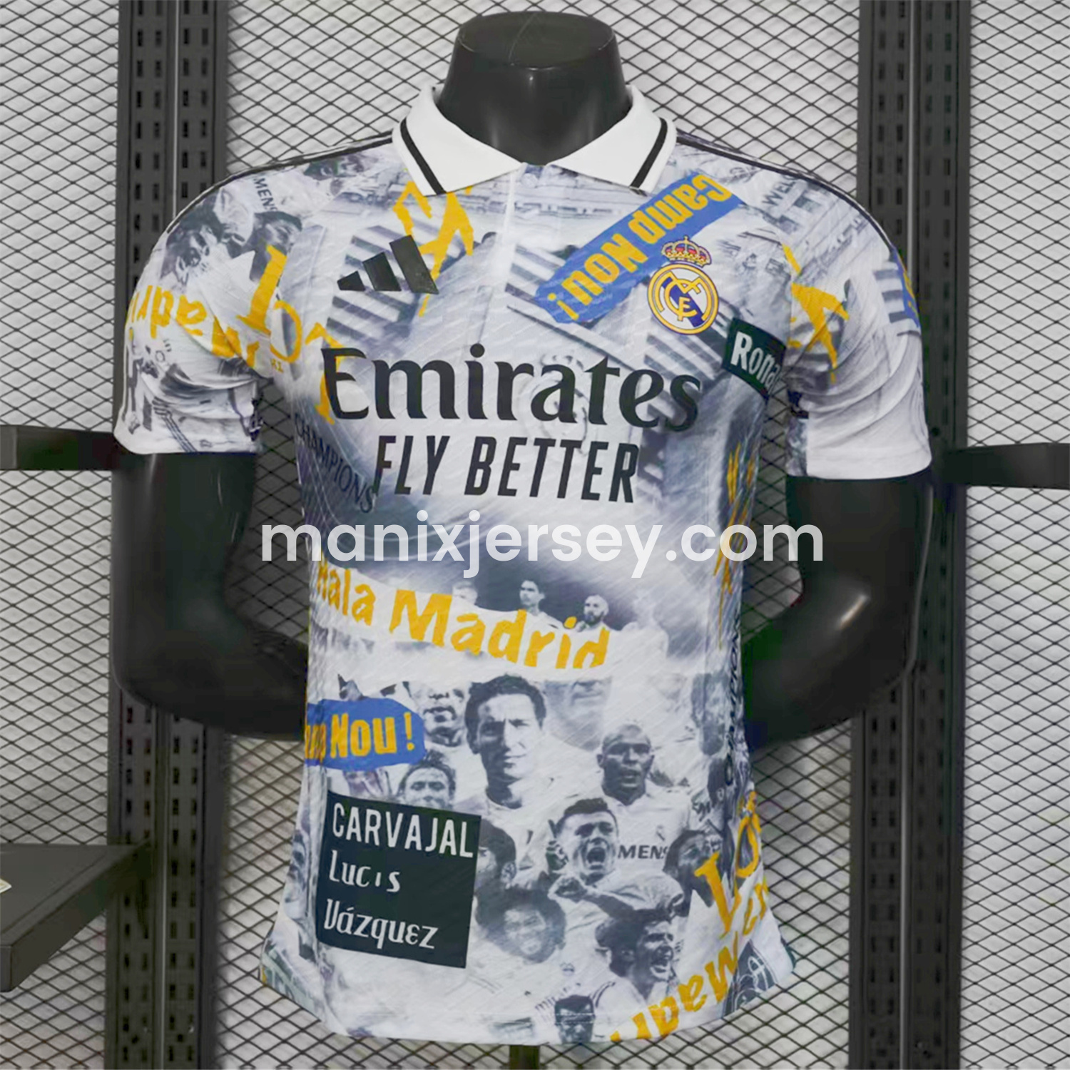 Real Madrid 25-26 Capture Of Camp Nou POLO White Special Jersey - Player Version - ManixJersey