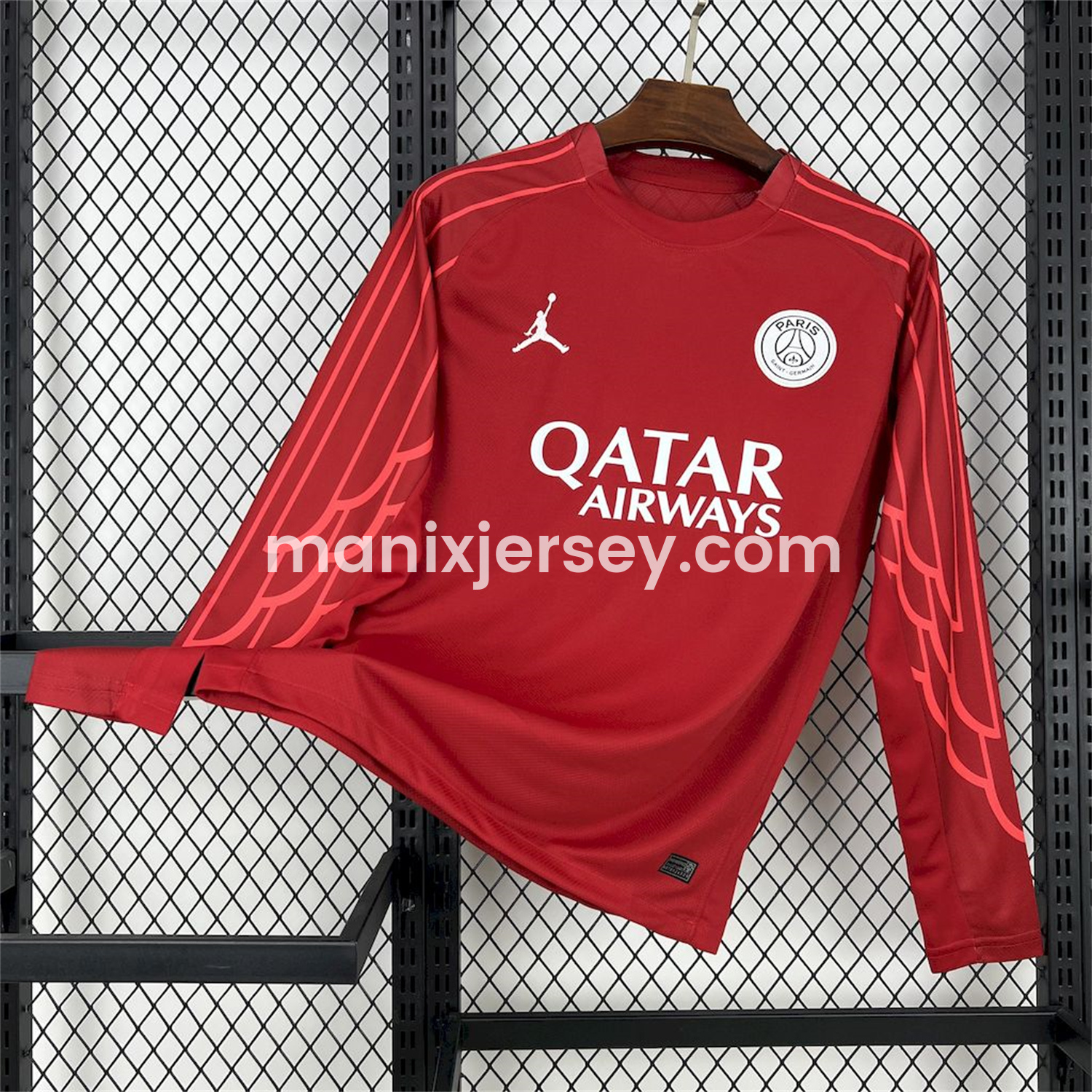Paris Saint-Germain PSG 24-25 Fourth Goalkeeper Red Long Sleeves Jersey - Fans Version - ManixJersey