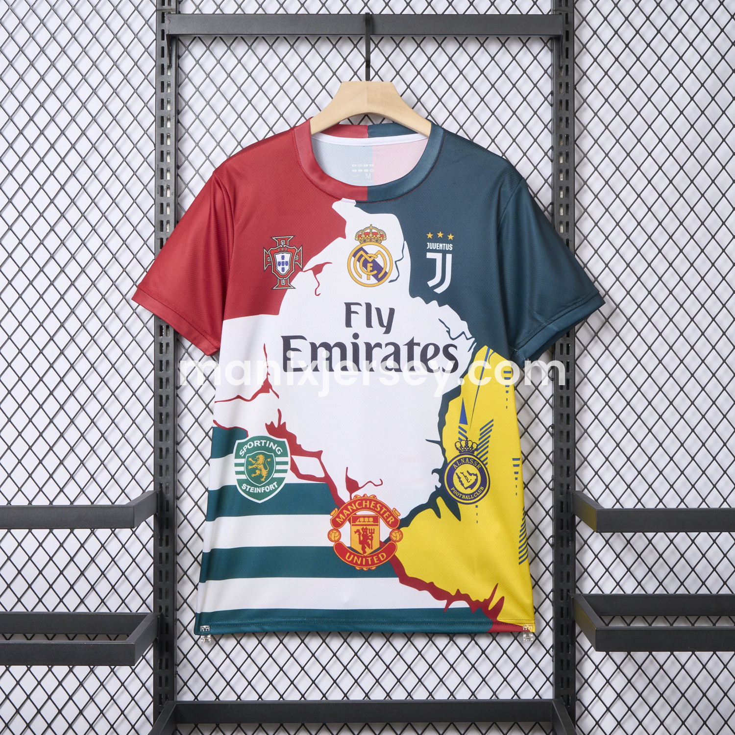 Cristiano Ronaldo Career Commemorative Jersey Real Madrid Juventus Portugal Manchester United Al Nassr Sporting CP - Fans Version - ManixJersey
