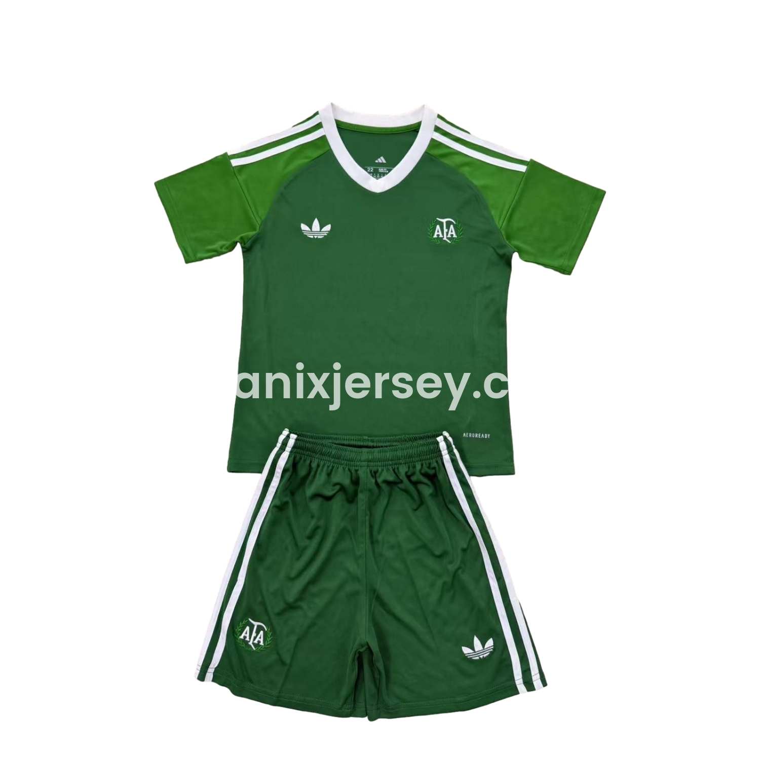 Argentina 25-26 Throwback Trefoil Green Goalkeeper Men's Adult Jersey Set - Fans Version - ManixJersey