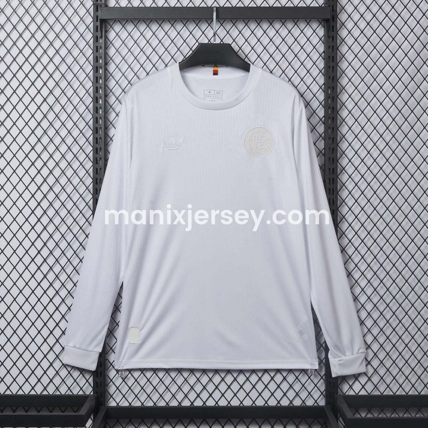 Germany 2025 125-Year Anniversary Pure White Long Sleeves Jersey - Fans Version - ManixJersey