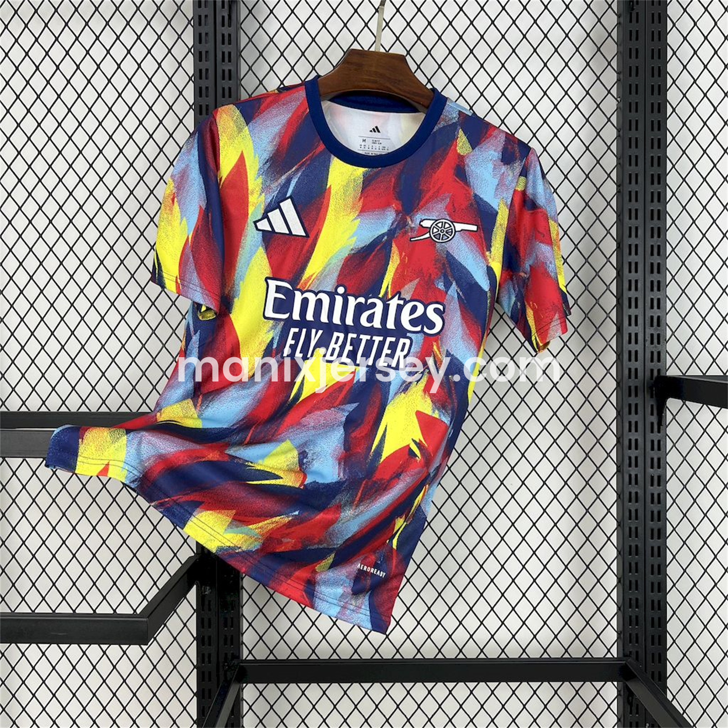 Arsenal 25-26 Colorful Flame Graffiti Pre-match Training Jersey - Fans Version - ManixJersey