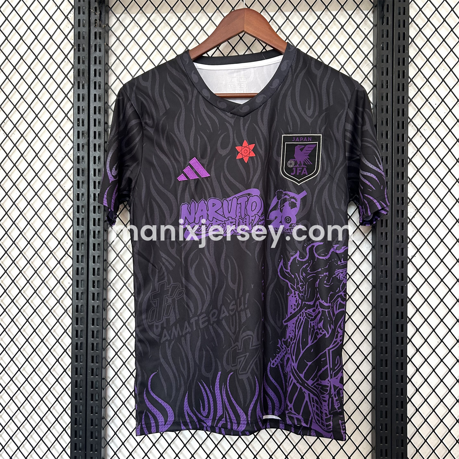 Japan 25-26 Purple NARUTO 20th Anniversary Black Special Jersey - Fans Version - ManixJersey