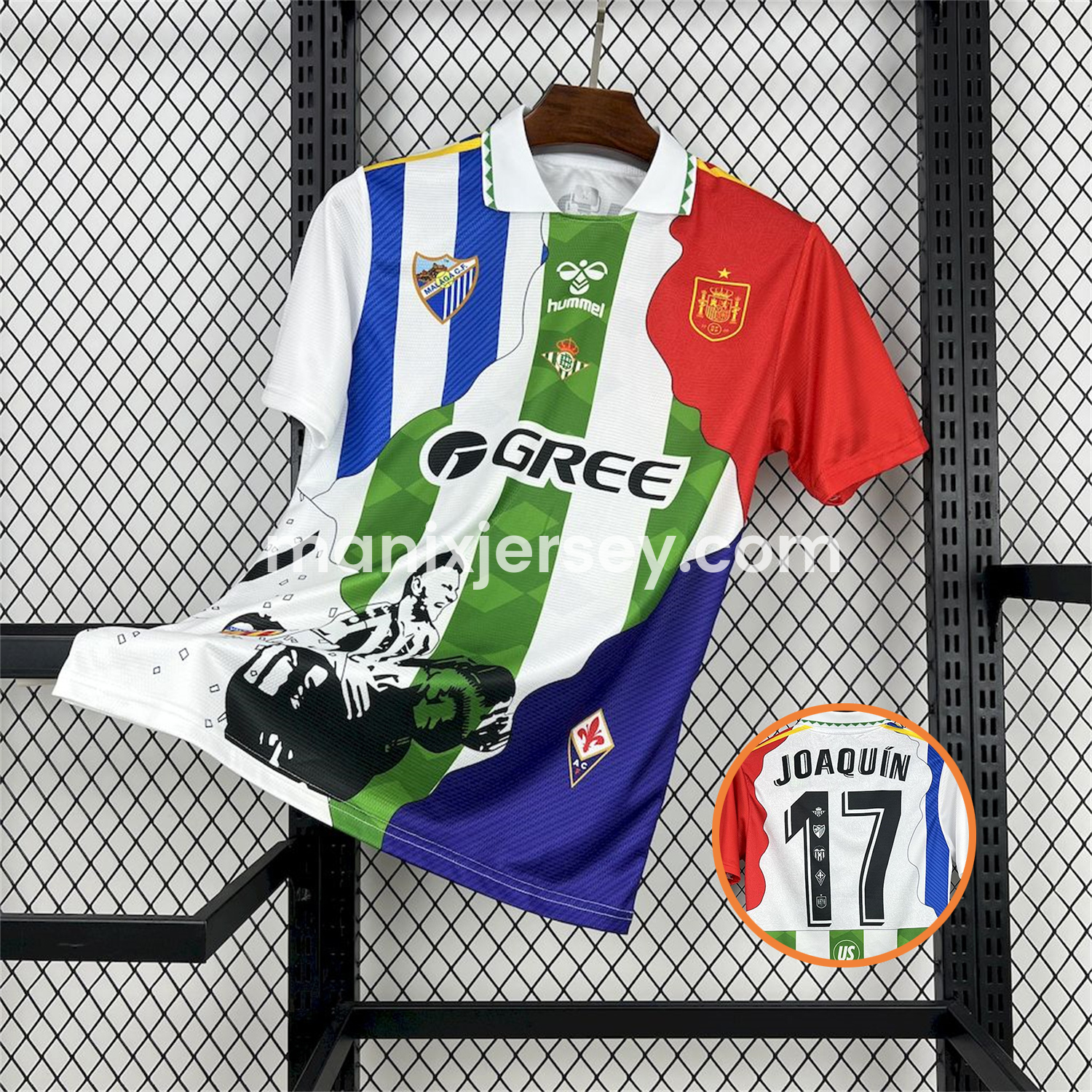 Joaquín 25-26 Career Commemorative Jersey - Real Betis Spain Malaga Fiorentina - ManixJersey