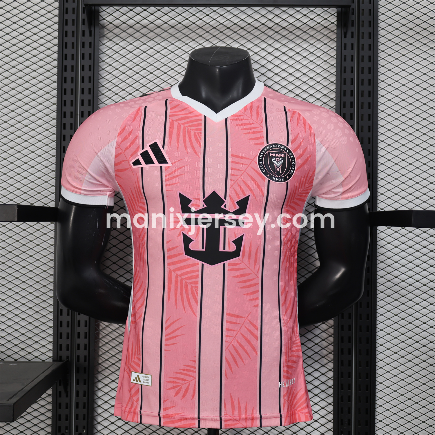 INT M.A.M 25-26 Pink Stripes and Leaves Pattern Special Jersey - Player Version - ManixJersey