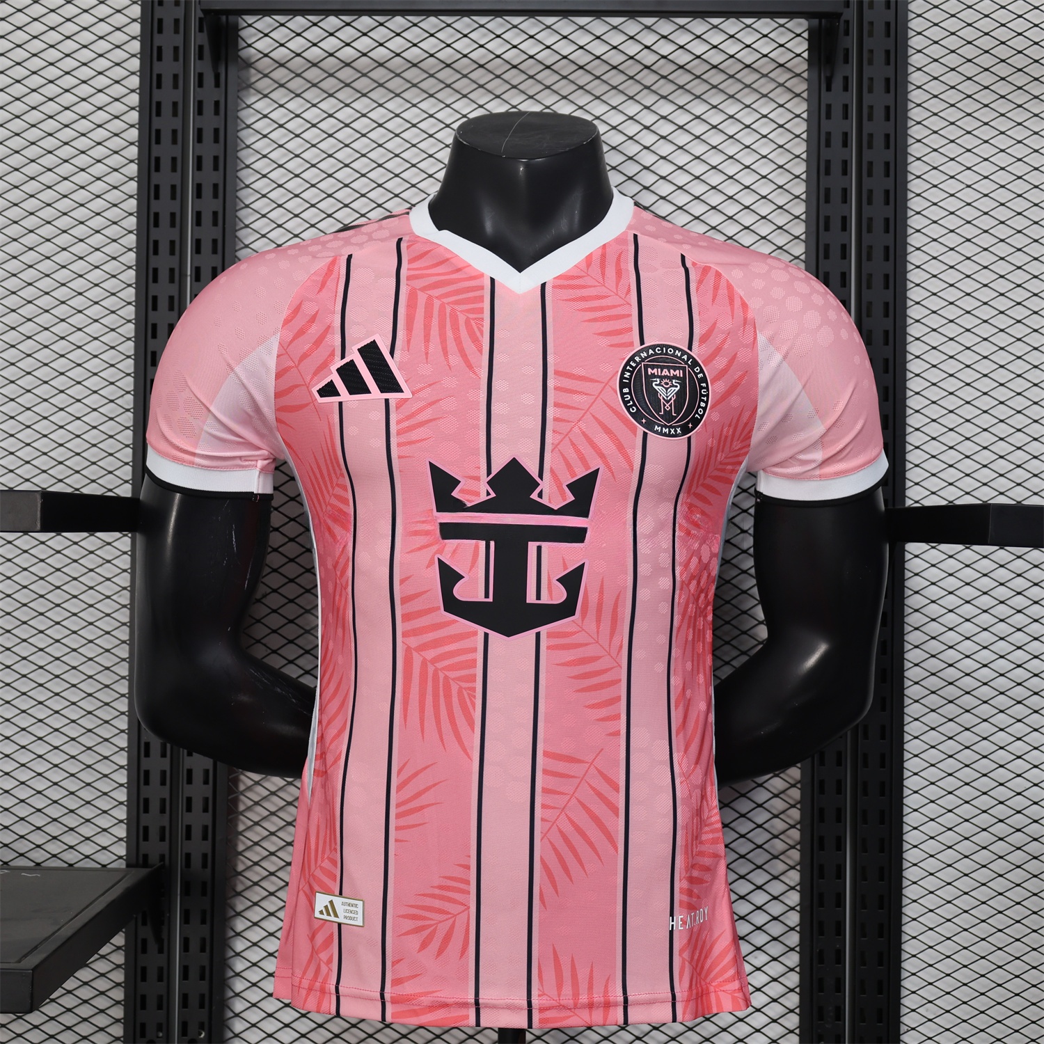 INT M.A.M 25-26 Pink Stripes and Leaves Pattern Special Jersey - Player Version - ManixJersey