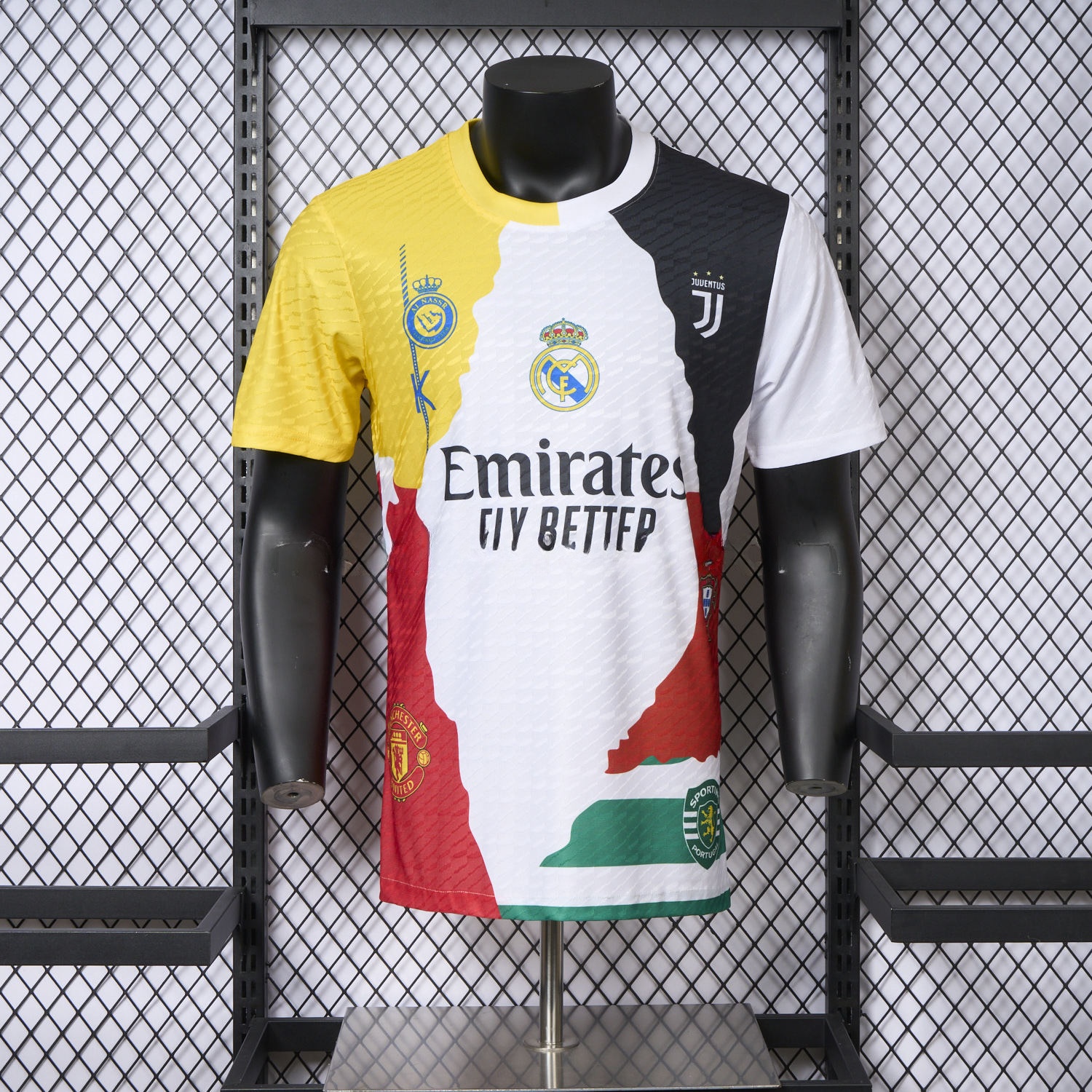 Cristiano Ronaldo Career Commemorative Jersey Real Madrid Manchester United Juventus Portugal Al Nassr Sporting CP - Player Version - ManixJersey