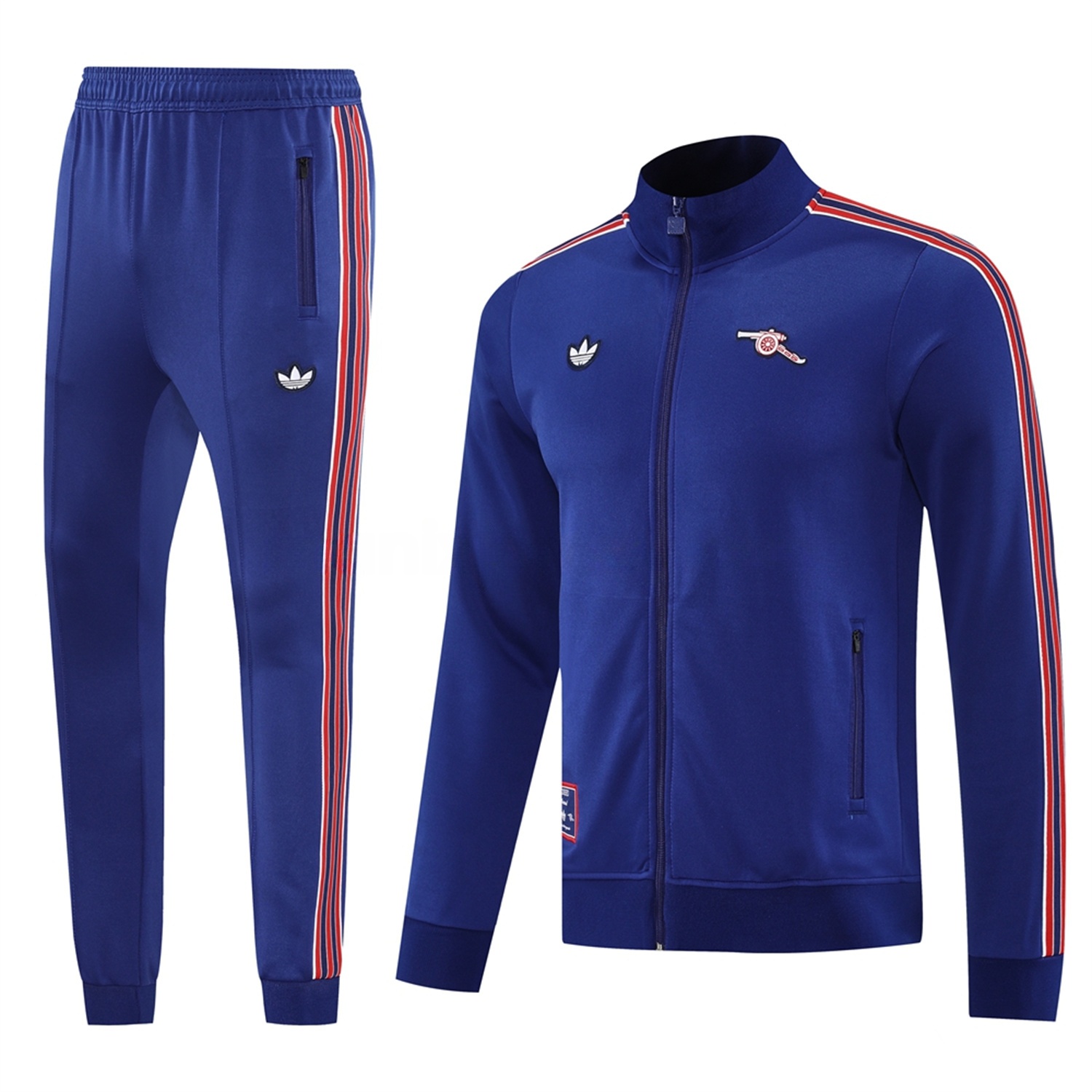 Arsenal 25-26 Throwback Trefoil Jacket Training Tracksuit - Royal Blue Jackets & Pants - ManixJersey